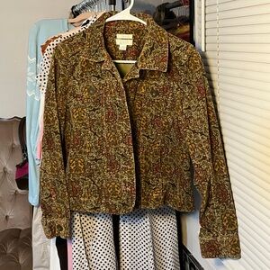 Christopher & Banks Multicolor Floral Blazer